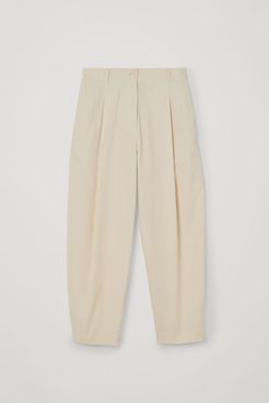 ROUNDED COTTON PANTS