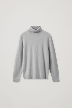 MELANGE ROLL-NECK SWEATER