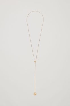 18KT GOLD PLATED BALL NECKLACE