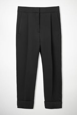 STRAIGHT WOVEN PANTS