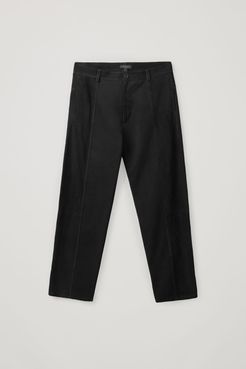 SUEDE PANEL PANTS
