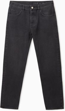 RECYCLED COTTON TAPERED JEANS