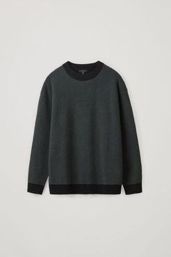 WOOL COLOUR BLOCK SWEATER