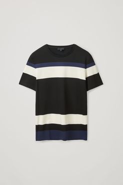 STRIPED COLOR-BLOCK T-SHIRT