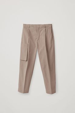 UTILITY-STYLE COTTON-MIX TROUSERS