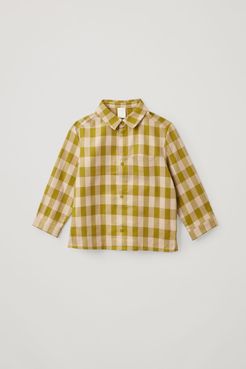 COTTON OVERSIZED GINGHAM CHECK SHIRT