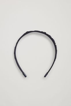 ORGANIC COTTON-COVERED RUCHED HEADBAND