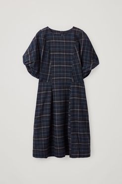 CHECKED WOOL DRESS