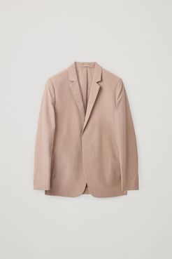 ORGANIC COTTON SINGLE-BREASTED BLAZER