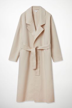 WOOL MIX RELAXED BELTED COAT