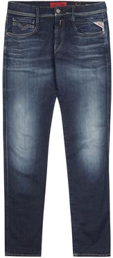 Anbass Hyperflex blue slim-leg jeans