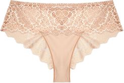 Caresse blush lace briefs