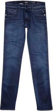 Anbass Hyperflex indigo slim-leg jeans