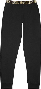 Black modal blend jogging trousers