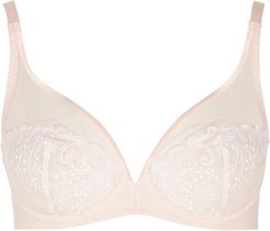 Délice blush underwired lace bra