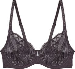 Promesse anthracite lace full-cup bra