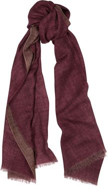 Burgundy wool scarf