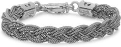 Sterling silver braided bracelet