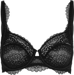 Eclat black lace full-cup bra