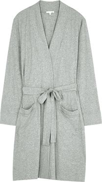 Odiana grey Pima cotton robe