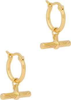X Estée Lalonde 18kt gold-plated hoop earrings