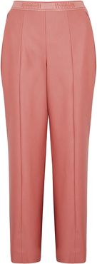 Estella pink faux leather trousers