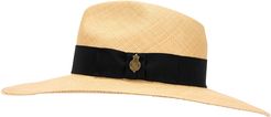 Jessica straw wide-brim panama hat