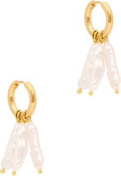 Maia gold-tone hoop earrings