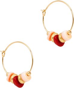 Sweet Little Things gold-plated hoop earrings