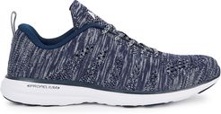 Techloom Pro navy knitted sneakers