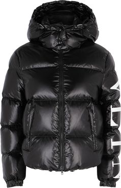 VLTN black quilted shell jacket