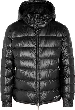 VLTN black quilted shell jacket