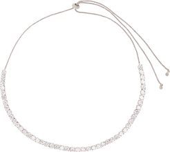 Solitaire crystal-embellished necklace