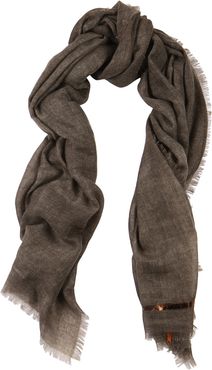 Righino foil-print cashmere scarf