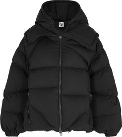 Amedeo black quilted shell jacket