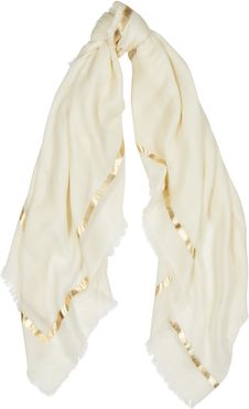 Righino foil-print cashmere scarf