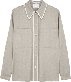 Ariel grey wool shirt