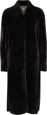 Sierra dark brown shearling coat