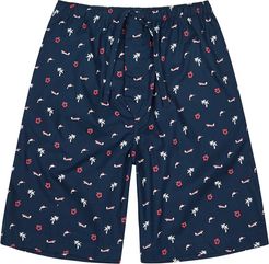Nelson 77 printed cotton shorts