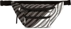 Monochrome logo nylon belt bag