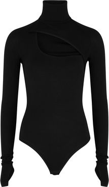 Carder black cut-out jersey bodysuit