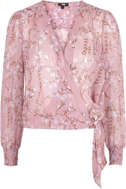 Margherita floral-print silk-georgette blouse