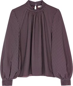 Eddy checked blouse