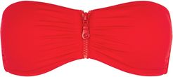 Cayman red bandeau bikini top