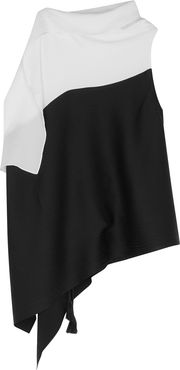 Tavistock monochrome stretch-silk top