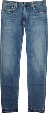 London blue slim-leg jeans