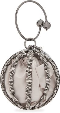 Tresse Boule crystal-embellished top handle bag