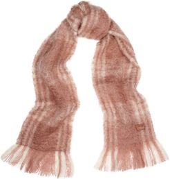 Bufanda Checks mohair-blend scarf