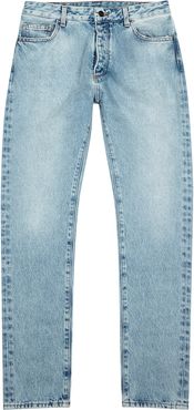 Blue logo slim-leg jeans