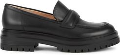 Argo 40 black leather loafers